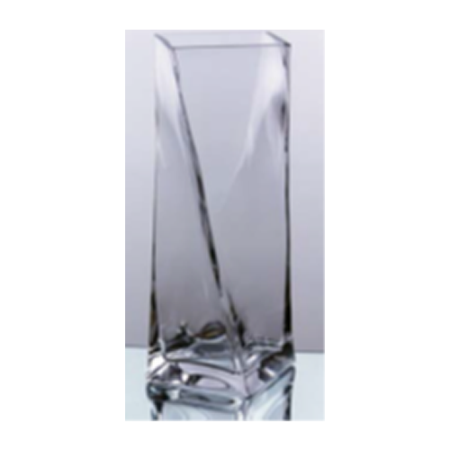  Vaso Torcido de Vidro - 28 cm