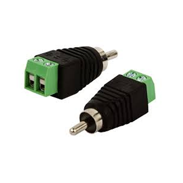 Conector RCA Macho c/ Fixação